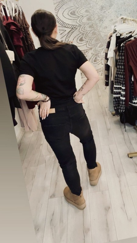 Spodnie jeansowe Rurki Black